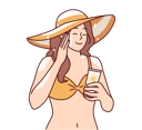پیش‌نمایش فایل girl-in-bikini-applying-sunscreen-at-beach-8384824 از پک افراد