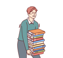 پیش‌نمایش فایل boy-holding-stack-of-books-8415330 از پک مفهوم محور