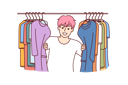 پیش‌نمایش فایل boy-peeking-behind-clothes-8415319 از پک مفهوم محور