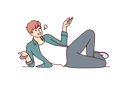 پیش‌نمایش فایل boy-relaxing-on-floor-8415324 از پک مفهوم محور