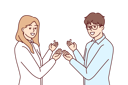 پیش‌نمایش فایل couple-presenting-8415332 از پک مفهوم محور