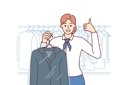 پیش‌نمایش فایل girl-holding-dry-cleaned-suit-8415329 از پک مفهوم محور