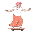 پیش‌نمایش فایل girl-riding-skateboard-8415325 از پک مفهوم محور