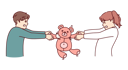 پیش‌نمایش فایل kids-fighting-for-teddy-bear-8415341 از پک مفهوم محور