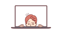 پیش‌نمایش فایل man-peeking-from-laptop-8415333 از پک مفهوم محور