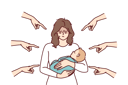پیش‌نمایش فایل single-mom-struggling-with-society-criticism-8582479 از پک افراد