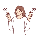 پیش‌نمایش فایل woman-showing-quotation-mark-8582480 از پک افراد