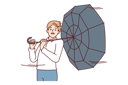 پیش‌نمایش فایل boy-trying-to-hold-umbrella-in-strong-8573197 از پک فعالیت افراد
