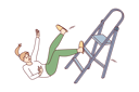 پیش‌نمایش فایل lady-fall-down-from-ladder-8573199 از پک فعالیت افراد