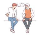 پیش‌نمایش فایل man-talking-with-senior-man-8573183 از پک فعالیت افراد