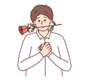 پیش‌نمایش فایل man-with-rose-propose-someone-8573207 از پک فعالیت افراد