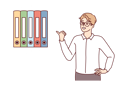پیش‌نمایش فایل young-man-pointing-box-files-8573200 از پک فعالیت افراد