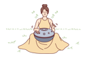 پیش‌نمایش فایل girl-playing-drum-8626745 از پک متفرقه