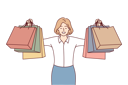 پیش‌نمایش فایل girl-with-shopping-bags-8626305 از پک افراد