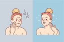 پیش‌نمایش فایل girl-before-shower-vs-after-shower-8626207 از پک تفاوت‌های بین