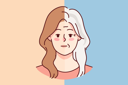 پیش‌نمایش فایل young-woman-getting-older-8626206 از پک تفاوت‌های بین