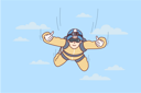 پیش‌نمایش فایل boy-doing-skydiving-8626187 از پک مفهوم محور