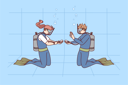 پیش‌نمایش فایل boy-learning-to-dive-from-professional-diver-8626191 از پک مفهوم محور