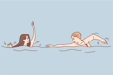 پیش‌نمایش فایل boy-saving-girl-from-drowning-8626190 از پک مفهوم محور