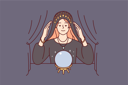 پیش‌نمایش فایل female-fortune-teller-8626195 از پک مفهوم محور