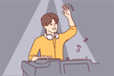 پیش‌نمایش فایل male-dj-playing-at-concert-8626196 از پک مفهوم محور