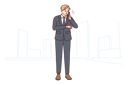 پیش‌نمایش فایل businessman-talking-on-phone-8626730 از پک فعالیت افراد