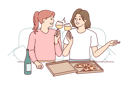 پیش‌نمایش فایل girls-eating-pizza-8626735 از پک فعالیت افراد