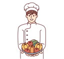 پیش‌نمایش فایل male-chef-cooking-8626718 از پک فعالیت افراد