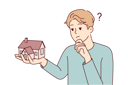 پیش‌نمایش فایل man-thinking-of-buying-house-8626732 از پک فعالیت افراد