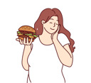 پیش‌نمایش فایل girl-eating-burger-8626710 از پک افراد