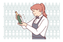 پیش‌نمایش فایل female-bartender-serving-wine-bottle-8626526 از پک فعالیت افراد