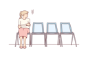 پیش‌نمایش فایل girl-sitting-in-waiting-room-8626541 از پک فعالیت افراد