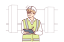 پیش‌نمایش فایل male-engineer-take-notes-at-site-8626525 از پک فعالیت افراد