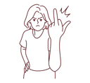 پیش‌نمایش فایل angry-girl-showing-fucking-finger-8568090 از پک مفهوم محور