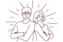 پیش‌نمایش فایل happy-couple-giving-pose-8568081 از پک مفهوم محور