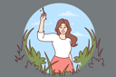 پیش‌نمایش فایل girl-doing-nature-painting-8568294 از پک متفرقه