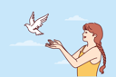 پیش‌نمایش فایل girl-flying-dove-8568292 از پک متفرقه
