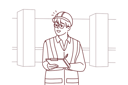پیش‌نمایش فایل male-engineer-take-notes-at-site-8660687 از پک افراد