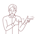 پیش‌نمایش فایل young-man-pointing-something-right-8660704 از پک افراد