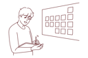 پیش‌نمایش فایل boy-noting-task-from-task-board-8660708 از پک فعالیت افراد