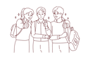 پیش‌نمایش فایل college-students-showing-thumbs-up-8660711 از پک فعالیت افراد