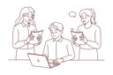 پیش‌نمایش فایل employees-working-in-office-8660728 از پک فعالیت افراد