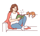 پیش‌نمایش فایل young-lady-reading-english-book-8626606 از پک افراد