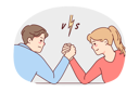 پیش‌نمایش فایل young-man-and-woman-doing-armwrestling-8626598 از پک افراد
