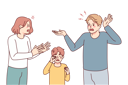 پیش‌نمایش فایل angry-couple-fighting-and-son-crying-8626579 از پک متفرقه