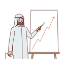 پیش‌نمایش فایل arabic-man-working-on-business-growth-8626589 از پک متفرقه
