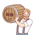 پیش‌نمایش فایل beard-man-holding-beer-barrel-8626587 از پک متفرقه