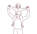 پیش‌نمایش فایل father-carrying-daughter-on-shoulder-8660776 از پک متفرقه