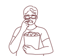 پیش‌نمایش فایل man-enjoying-3d-movie-and-eating-popcorn-8660785 از پک متفرقه
