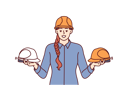 پیش‌نمایش فایل female-engineer-holding-two-hemet-9206077 از پک افراد